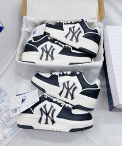 Giày MLB Chunky Liner Piano Black New York Yankees Like Auth 4 mlb chunky liner piano black new york yankees 1