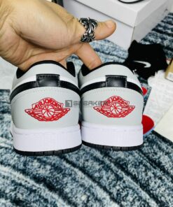 Nike Air Jordan 1 Low Light Smoke Grey REP 1:1 logo ở đàng sau siêu đẹp