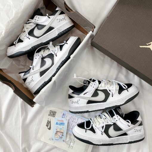 nike sb dunk low retro xd black white silver 8